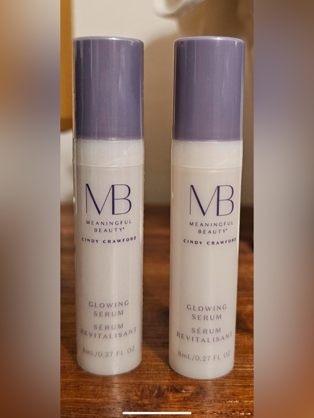 Meaningful Beauty Cindy Crawford glowing serum 0.27 Oz set of 2 new sealed